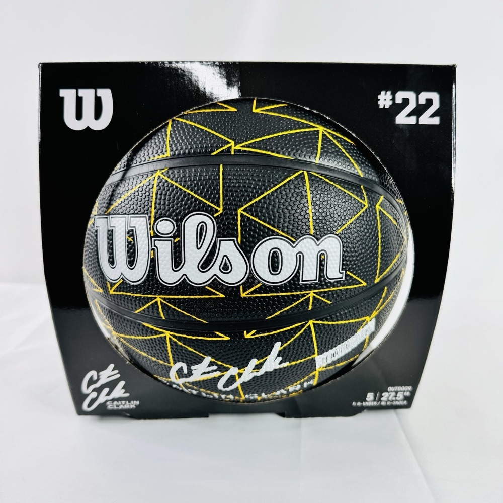 Caitlin Clark X Wilson Repetition Game Basketball Size 5 Black Edition‎